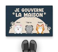 Cadeau Plus Tapis Personnalisé Prénom - Nous Gouvernons La Maison - Paillasson Interieur personnalisé, Paillasson Entree, Tapis d'entrée personnalisé (#9)
