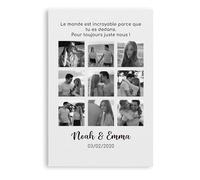 Cadeau Plus Toile Personnalisé - On Trouve Toujours Le Chemin De Retour Avec Photos - tableau personnalisé saint valentin, cadre toile personnalisée, idee cadeaux couple 1 an (Modèle #7)