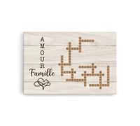 Cadeau Plus Toile Personnalisée - Amour Et Famille - Tableau Personnalisé, Tableau Famille Personnalisable, Cadeau Famille Noël, Cadeau Famille Personnalisé, Toile Famille Personnalisé