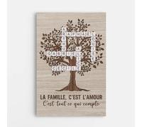 Cadeau Plus Toile Personnalisée - Ensemble Nous Formons Une Famille - Cadeau Famille Personnalisé, Cadre personnalisé, Toile Famille Personnalisé, Toile Personnalisée Famille (Modèle #10)
