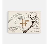 Cadeau Plus Toile Personnalisée Ensemble Nous Formons Une Famille - Tableau Personnalisé, Tableau Famille Personnalisable, Cadeau Famille Personnalisé, Cadeau Famille Noël (Modèle #18)