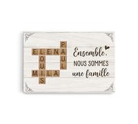 Cadeau Plus Toile Personnalisée Ensemble Nous Formons Une Famille - Tableau Personnalisé, Tableau Famille Personnalisable, Cadeau Famille Personnalisé, Cadeau Famille Noël