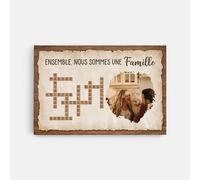 Cadeau Plus Toile Personnalisée Ensemble Nous Formons Une Famille - Tableau Personnalisé, Tableau Famille Personnalisable, Cadeau Famille Personnalisé, Cadeau Famille Noël (Modèle #12)