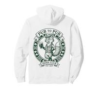 Cadeau Porte-Bonheur pour la Saint-Patrick - Renard Irlandais - Pub à pub - Trèfle Sweat à Capuche