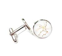 Cadeau Porte-BonheurPour Un Ami, Symbole De L'Étoile Vierge, Des Douze Signes Du Zodiaque De La Vierge. Boucle De Manchette Personnalisée, Accessoire De Chemise, Cadeau Pour Un Mari Comptable Ou Un
