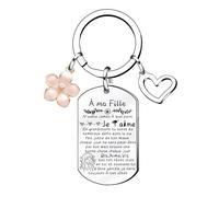 Cadeau Porte Clef Femme Idée Fille Ado Mère Anniversaire Adolescente Utile Belle Petite 'Je T'aime Ma Fille' (5)