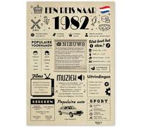Cadeau pour 43 ans - Cadeau d'anniversaire pour 43 femmes - Jolies cartes de vœux 43 ans anniversaire femmes et hommes - Décoration d'anniversaire 43 ans femme et homme - Carte 1982