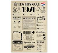 Cadeau pour 49 ans anniversaire - Cadeau d'anniversaire pour 49 femmes - Jolies cartes de vœux 49 ans anniversaire femmes et hommes - Décoration d'anniversaire 49 ans femme et homme - Carte 1976