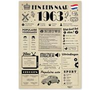 Cadeau pour 62 anniversaire - Cadeau d'anniversaire pour 62 femmes - Jolies cartes de vœux 62 ans anniversaire femmes et hommes - Décoration d'anniversaire 62 ans femme et homme - Carte 1963