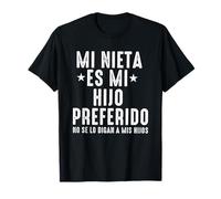 Cadeau pour Abuelo Dia Del Padre De Una Nieta en Espagnol T-Shirt