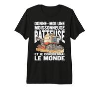 Cadeau pour Agriculteur Conducteur Moissonneuse-Batteuse T-Shirt Haut de Gamme