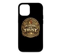 Cadeau pour Amateur de Poules de Basse-Cour in Hens We Trust Coque pour iPhone 12/12 Pro