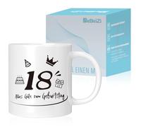 Cadeau pour ami, tasses pour cadeau d'anniversaire avec 18 joyeux anniversaire, cadeau de Noël, tasse à café à emporter, cadeau pour garçons et filles, cadeaux des parents aux enfants