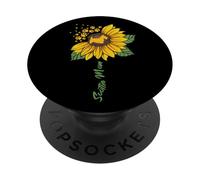 Cadeau pour Amoureux de Chien Motif Tournesol Terrier écossais PopSockets PopGrip Adhésif