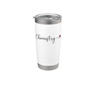 Cadeau pour amoureux des sciences du cœur chimie Gobelet isotherme en acier inoxydable double paroi