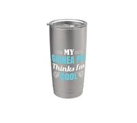 Cadeau pour amoureux du cochon d'Inde Mon cochon d'Inde pense que je suis cool Cavi Gobelet isotherme en acier inoxydable double paroi