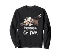 Cadeau pour animal de compagnie - Garde de chien Happiness Is Walking Dogs Sweatshirt