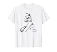 Cadeau pour Artisan du Cuir et maroquinier Cut Stitch Repeat T-Shirt