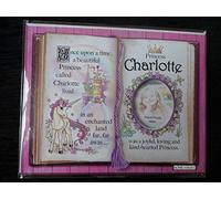 Cadeau pour Charlotte Princesse Licorne support avec Verse spéciaux et Choix de cadre photo