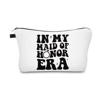 Cadeau pour demoiselle d'honneur, enterrement de vie de jeune fille, cadeau de mariage pour meilleures amies, trousse de maquillage pour femme, IN MY MAID OF HONOR ERA