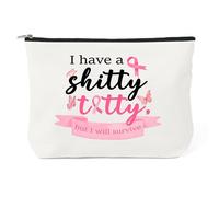 Cadeau pour femme - Get Well Soon Feel Better Cancer Care Cadeau inspirant pour amie, sœur, petite trousse de maquillage avec fermeture éclair pour femme