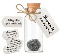 Cadeau pour fétichiste : Moumoute de nombril dans une fiole - Objet humoristique, rare, étrange, insolite, décalé, farfelu, étonnant - Peluche ombilicale pour cabinet de curiosités - Personnalisation