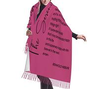 Cadeau pour fille de la part de maman, rose The Serenity Prayer Reinhold Niebuhr Pompons Pashmina Écharpe châle en soie pour robes de soirée, Cry01, Taille unique