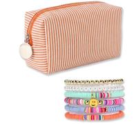 Cadeau pour Filles de 10,11,12,13,14 15 Ans : Trousse de Maquillage pour Adolescentes, Cadeau d'anniversaire avec Un Ensemble de 6 Bracelets, Trousse de Maquillage pour Filles Femme
