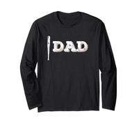 Cadeau pour homme #1 Dad Number One Daddy de la part de son fils amateur de baseball Manche Longue