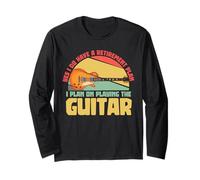 Cadeau pour Homme avec Inscription « I Plan on Playing The Guitar » Manche Longue