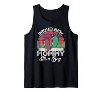 Cadeau pour la fête des mères « Proud New Mommy It's A Boy » Débardeur