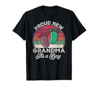 Cadeau pour la première fois avec inscription « Proud New Grandma It's A Boy Mothers To Be » T-Shirt