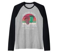 Cadeau pour la première fois avec inscription « Proud New Grandpa It's A Boy Grandpa To Be » Manche Raglan