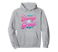 Cadeau pour Les Amateurs de Musique rétro années 90 R&B Bump & Grind Sweat à Capuche, Unisexe pour Adultes, Gris Chiné, L