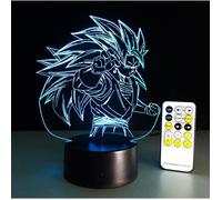 Cadeau pour les enfants 3D dragon ball shape lumière de nuit télécommande 7 couleurs changer lampe de table acrylique