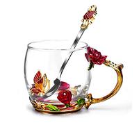 Cadeau pour maman et femme - Cadeau de Noël en verre émaillé - Cadeau de Saint-Valentin pour sa petite amie, épouse, meilleur anniversaire, Saint-Valentin, fête des mères de la part de sa fille et de