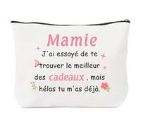 Cadeau pour Mamie Cadeau d'anniversaire pour Grand-mère Trousse de Toilette pour Femme pour la fête des mères Cadeau personnalisé et créatif pour Mamie Origina Idée Anniversaire pour cosmétiques