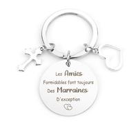 Cadeau Pour Marraine,Cadeau Fete Des Meres,Petits Cadeau Anniversaire,Porte-Clés,Cadeaux Marraine Noel,Cadeaux Paques Adulte,Cadeaux De Remerciement,Merci De M'avoir Aidé À Grandir