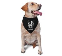 Cadeau pour Mon 60E Anniversaire : Il M’A Fallu 60 Ans pour Être Aussi Belle Bandana Chien Lavable Écharpe pour Chien Doux Écharpe Triangulaire pour Chiot Quotidien Animal De Compagnie