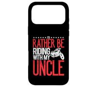 Cadeau pour Motocycliste Rather Be Riding with My Uncle Biker Coque pour iPhone 17 Pro Max
