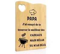 Cadeau Pour Papa Cadeau Papa Fete Des Peres Cadeaux Anniversaire Planche à Découper En Bambou Gravée Cuisine Cadeaux Fete Des Papas Fete Des Pere Eid Noël Paques Nouvel An Pour Pere
