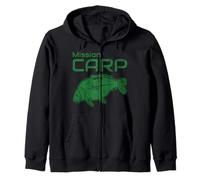 Cadeau pour pêcheur à la Carpe Miroir Mission Carp Sweat à Capuche