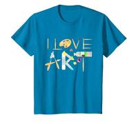 Cadeau Pour Peintre I Love Art Pinceau Palette Dessinateur T-Shirt