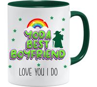 Cadeau Pour Petit Ami Tasse Yoda Best Boyfriend Cadeau De Saint-Valentin Cadeau D'anniversaire Pour Petit Ami Tasse À Café Cadeau De Père Noël Secret Cadeau De Petit Ami Pour Lui.[V590]