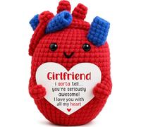 Cadeau pour petite amie de la part d'un petit ami - Cœur en crochet fait à la main, Saint-Valentin et anniversaire de mariage, anniversaire, Noël, longue distance ou juste parce que, petit cœur