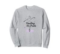 Cadeau pour Professeur de Danse sur Pointe Sweatshirt, Unisexe pour Adultes, Gris Chiné, XXL