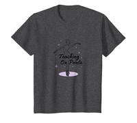 Cadeau pour Professeur de Danse sur Pointe T-Shirt, Enfant, Chiné Foncé, 6 Ans