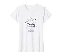 Cadeau pour Professeur de Danse sur Pointe T-Shirt, Femme, Blanc, M