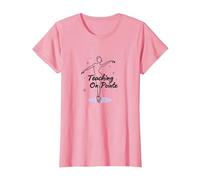Cadeau pour Professeur de Danse sur Pointe T-Shirt, Femme, Rose, S