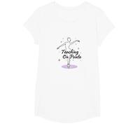 Cadeau pour Professeur de Danse sur Pointe T-Shirt, Fille, Blanc, XS